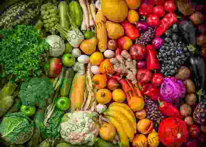 A Vibrant Assortment Of Colorful Fruits, Vegetables, And Nuts Representing The Nutrient Rich Ingredients Featured In Nutrition Recipes For The Brain: Wonderful Recipes To Prevent Alzheimer S Disease