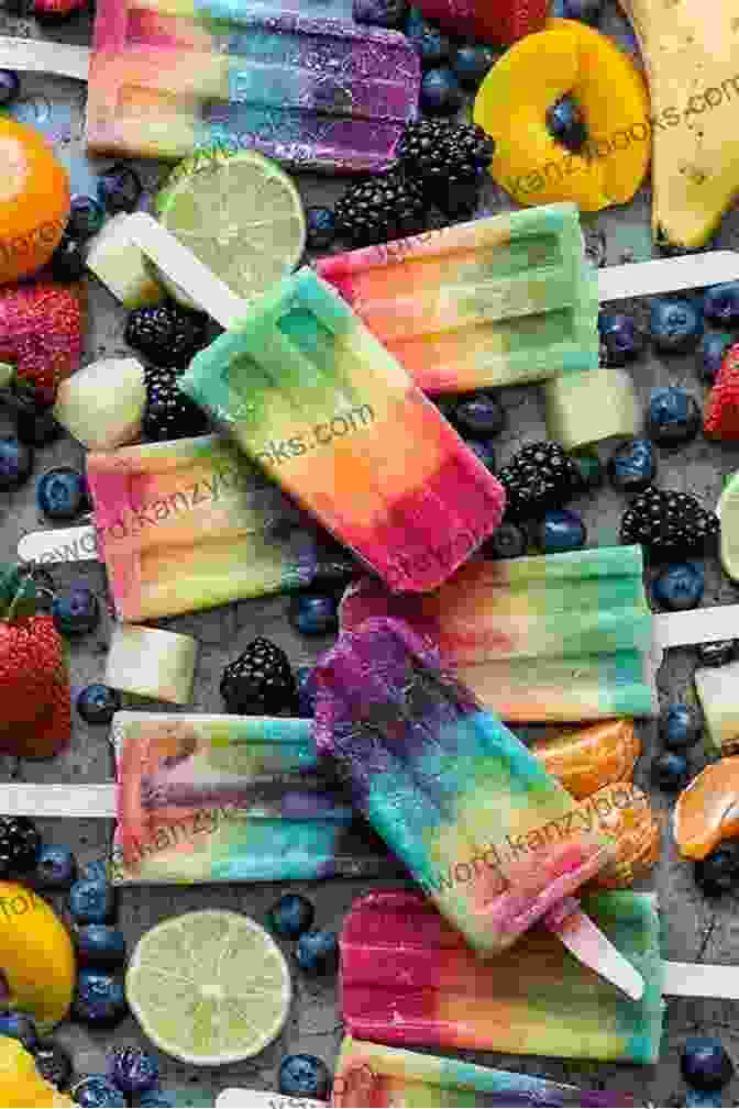 A Vibrant Spread Of Summer Recipes, Featuring Colorful Popsicles, Fruit Infused Waters, And Refreshing Salads Make Ice Cream Yourself: 110 Recipes For The Summer With And Without An Ice Machine