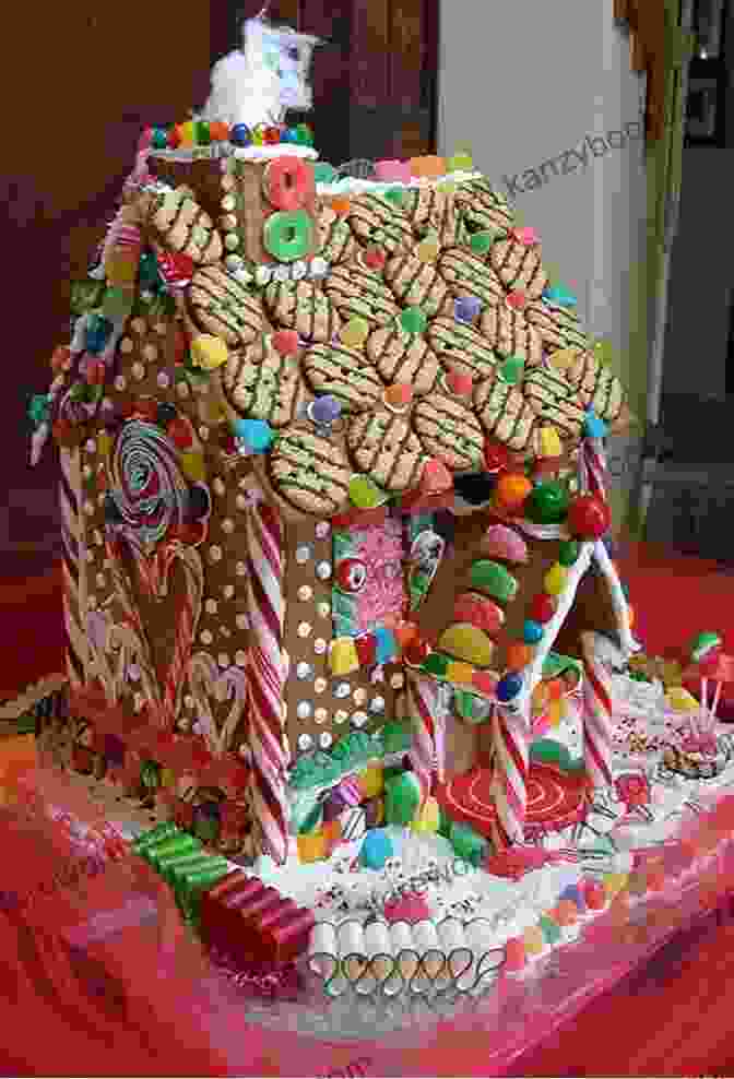 Elaborate Gingerbread House Adorned With Candies And Icing The Easy Christmas Cookie Cookbook: 100+ Delicious Recipes And Treats Christmas Baked For A Simply Magical Holiday Special Christmas Cookies Recipes With Pictures