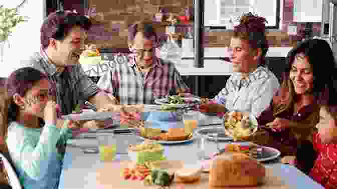 Family Sitting Around A Dinner Table, Smiling And Enjoying A Meal Homemade Cajun: Family Recipes For Dinner Ideas: Unique Cajun Dishes