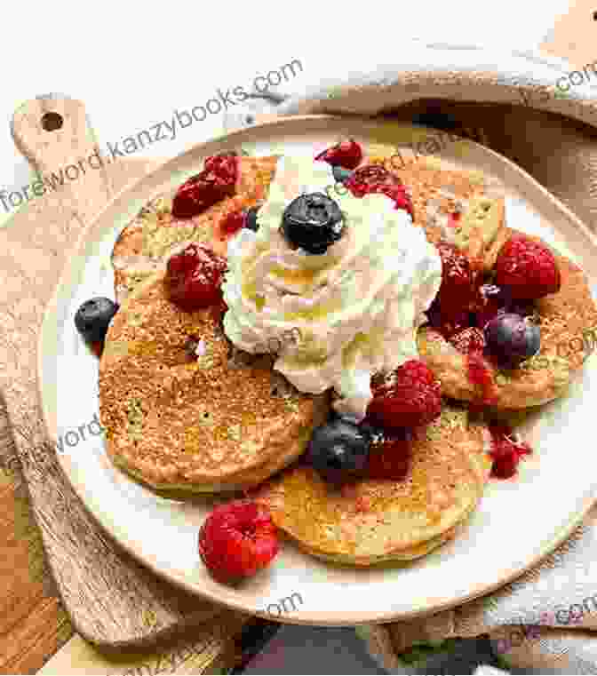 Fluffy Pancakes With Syrup And Fruit THE BREAKFAST COOKBOOK: 100 Breakfast And Brunch Easy Recipes To Start The Day In The Best Way A Step By Step Guide With Color Images