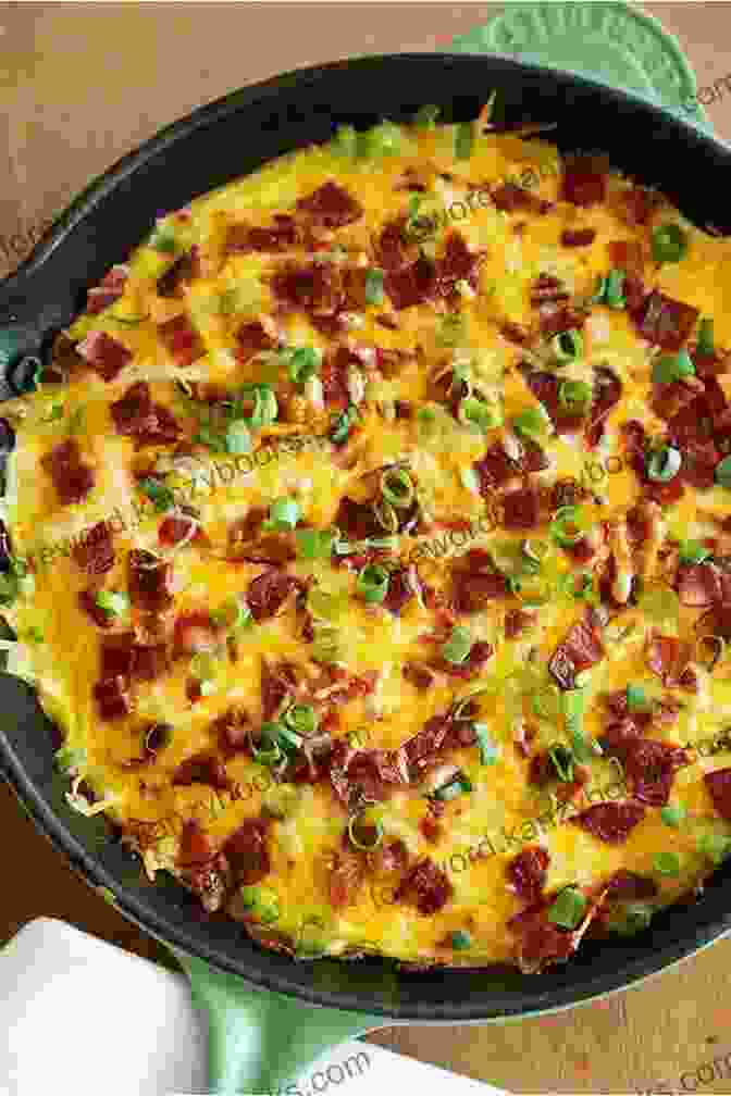 Frittata With Potatoes, Peppers, And Cheese THE BREAKFAST COOKBOOK: 100 Breakfast And Brunch Easy Recipes To Start The Day In The Best Way A Step By Step Guide With Color Images